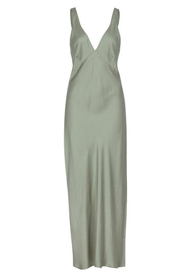PIPPA RIDLEY - ALESSI DRESS SAGE GREEN - STUDIO JO STORE